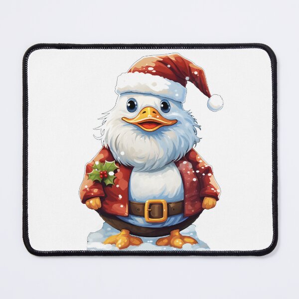 Item preview, Christmas Duck with Beard designed and sold by AMONGIFTS.