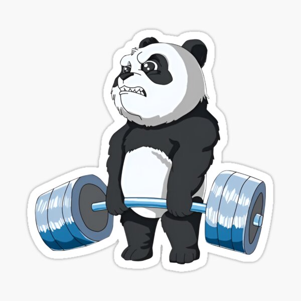 Cute Panda Lifting Weights Gym Panda Lover Gift Funny Gym Workout Panda  Lover Gift for Boys Girls Men Women Throw Pillow, 18x18, Multicolor