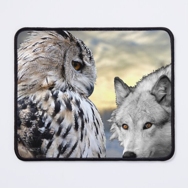 Item preview, wolves and owls designed and sold by johnnyssandart.