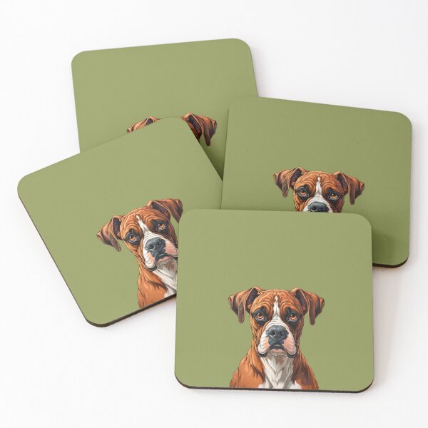 Item preview, Boxer Dog Pet Dog Portrait  designed and sold by FoxTreeDesign.