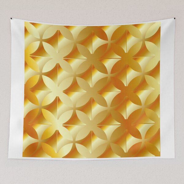 Item preview, Gold texture with flora designed and sold by Shawlin Islam.
