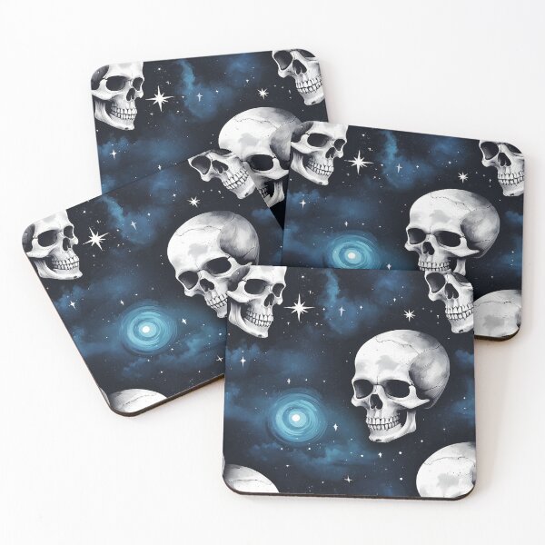 Item preview, Skulls in Blue Universe designed and sold by orah-u-autu.