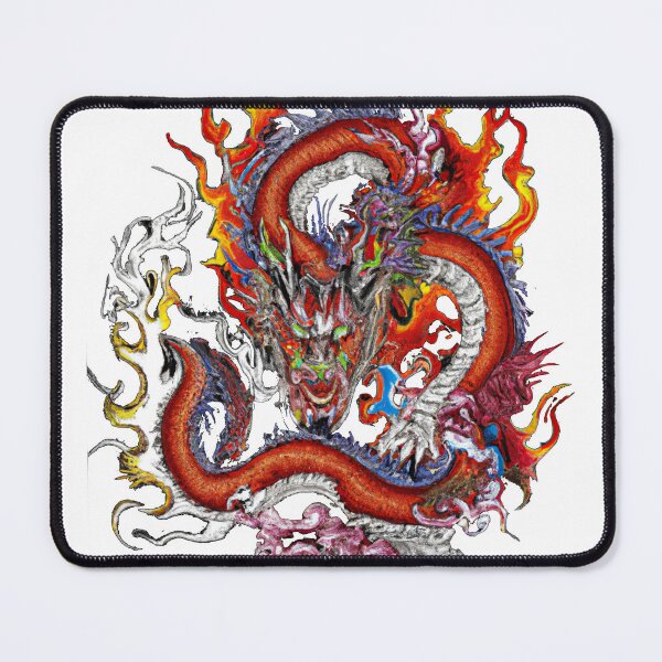 Item preview, Fierce Fire: Vibrant Dragon Tattoo designed and sold by Drake Lewdly.