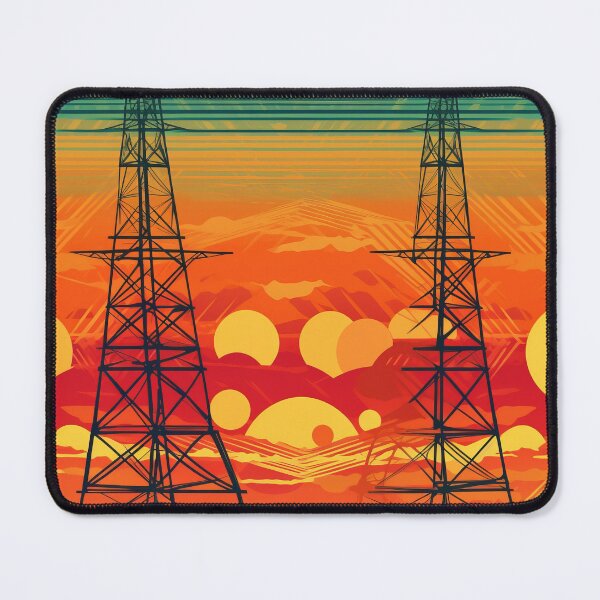 Item preview, Retro sunet pylons designed and sold by pinkal.
