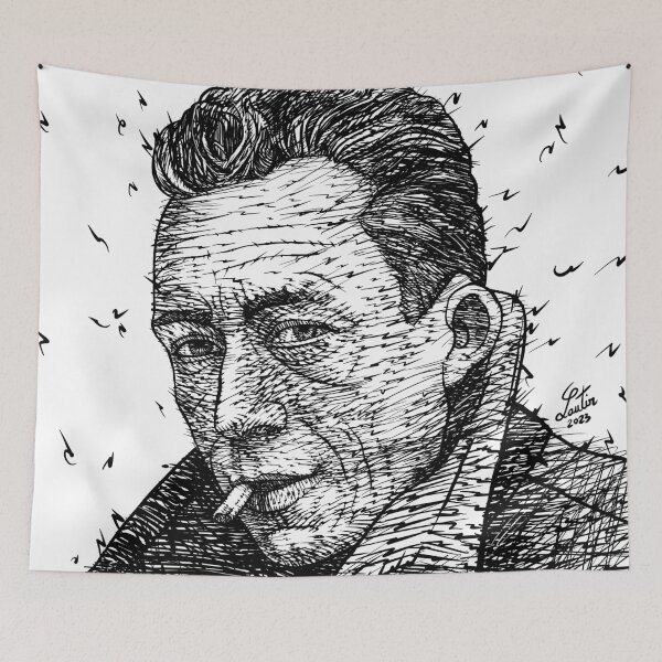 Item preview, ALBERT CAMUS ink portrait .1 designed and sold by lautir.
