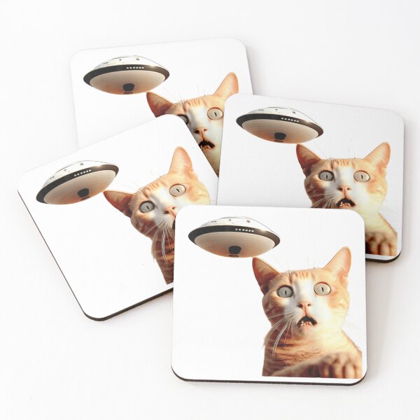 Item preview, Funny cat ufo selfie  designed and sold by LightWhale.