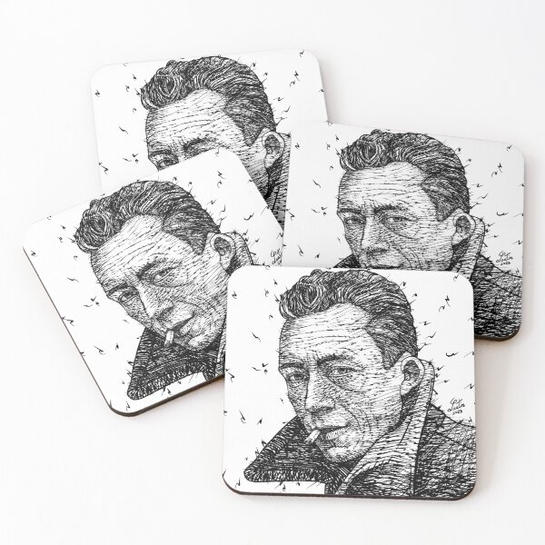 Item preview, ALBERT CAMUS ink portrait .1 designed and sold by lautir.