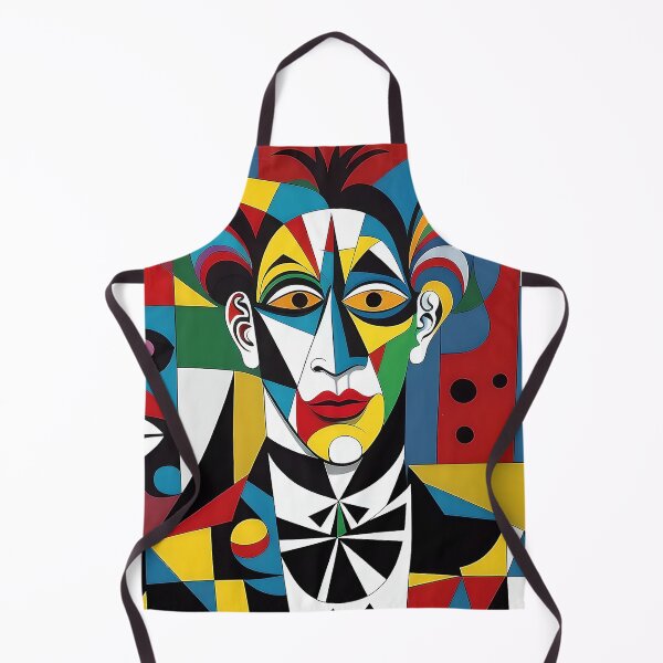 Item preview, Colorful Cubist Jester in Abstract Shapes designed and sold by artmanikin.