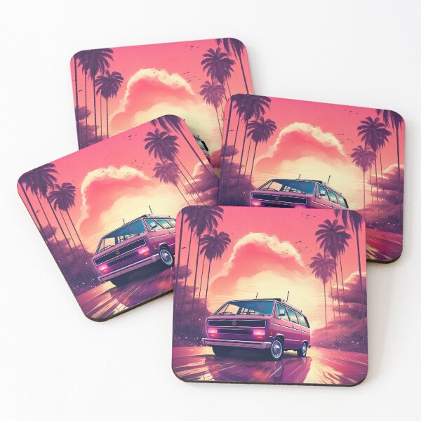 Item preview, Minivan Neon Retro 09 designed and sold by ColorCrafters.