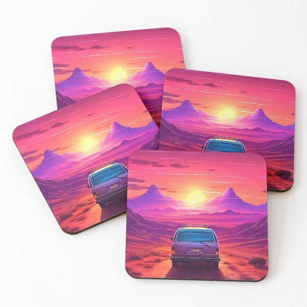 Item preview, Minivan Neon Retro 010 designed and sold by ColorCrafters.