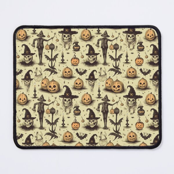 Item preview, Vintage Spooky Halloween Seamless Pattern designed and sold by CreatureHouse95.