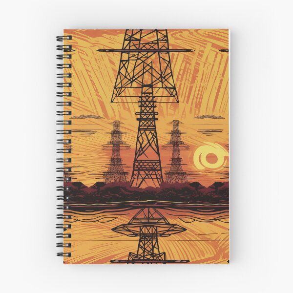 Item preview, Retro Yellow Sky Pylons designed and sold by pinkal.