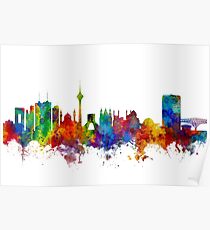 Téhéran Iran Skyline Poster