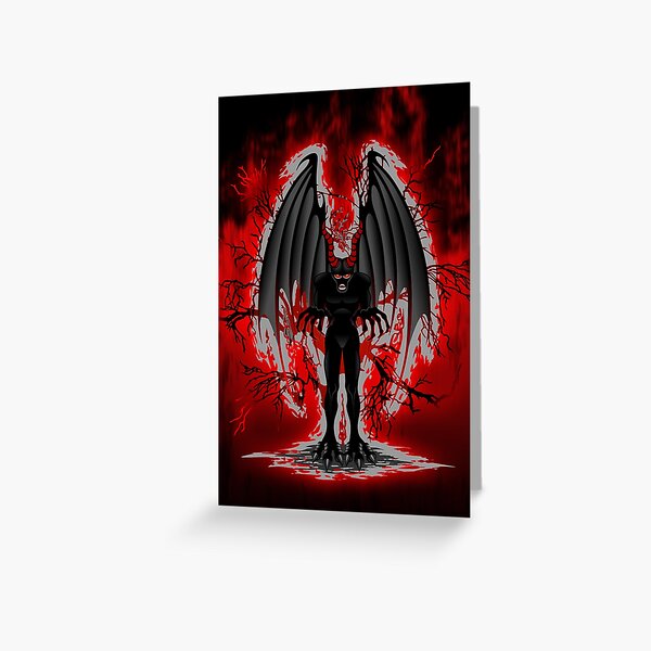 Evil Demon Spirit Greeting Card