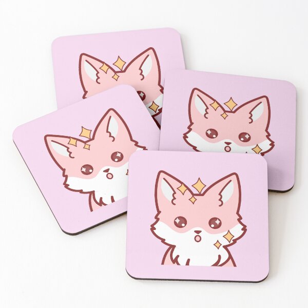 Item preview, Kawaii pink fox designed and sold by SunMoonMilk.