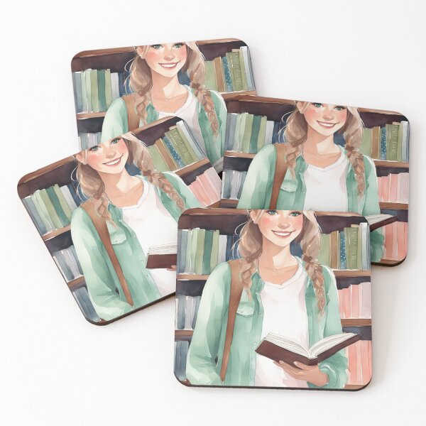 Item preview, Charming University Student in The Library designed and sold by Bilisik.