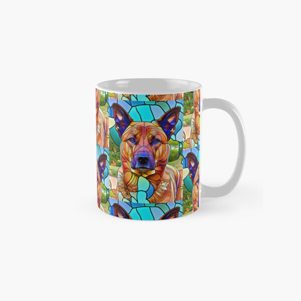 Item preview, Stained Glass Red Heeler designed and sold by AussieWorkDogs.