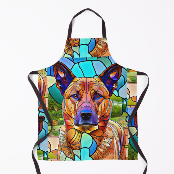 Item preview, Stained Glass Red Heeler designed and sold by AussieWorkDogs.