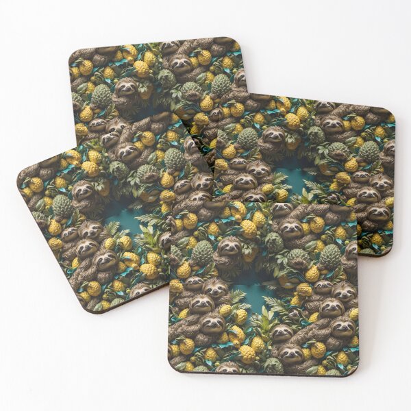 Item preview, Endless Rhythm: Majestic Sloths and Pineapples designed and sold by AmazingLab.