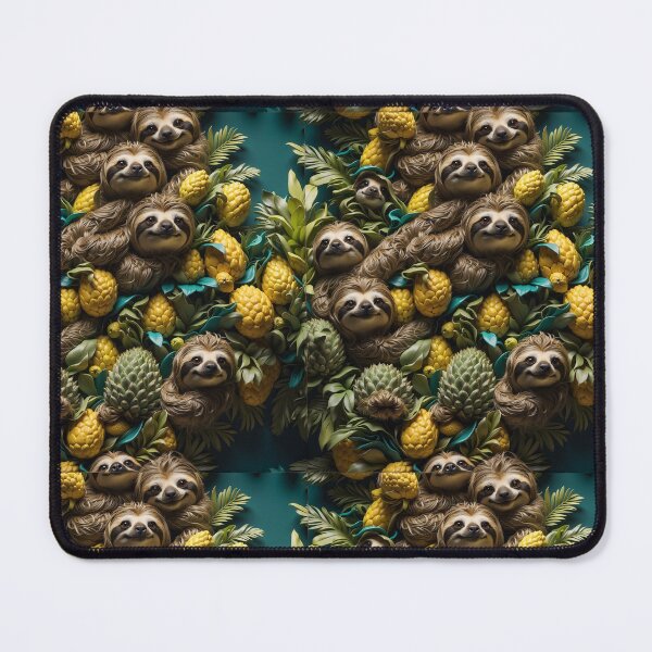 Item preview, Endless Rhythm: Majestic Sloths and Pineapples designed and sold by AmazingLab.