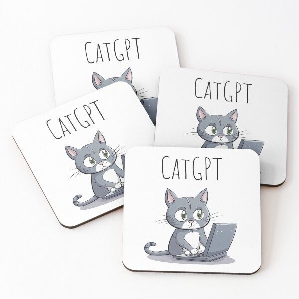 Item preview, Funny Computer Cat - Cat GPT designed and sold by SAFORDO.