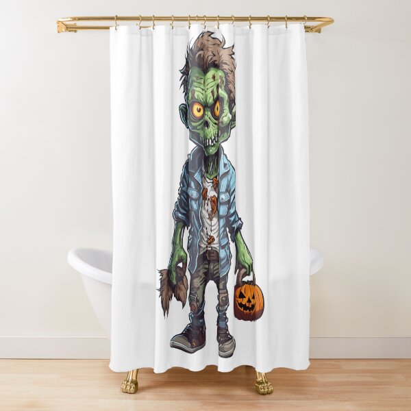 Item preview, Zombie with a Halloween pumpkin designed and sold by MamikonarsRB.