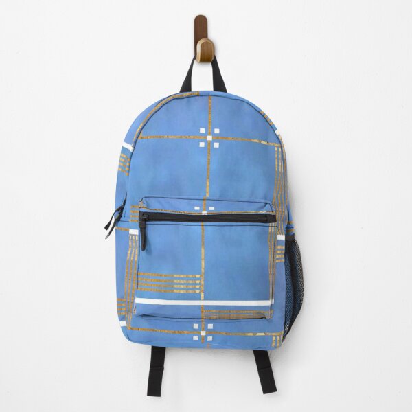 Item preview, Abstract Blue and Gold Frieze designed and sold by ImperialLily.