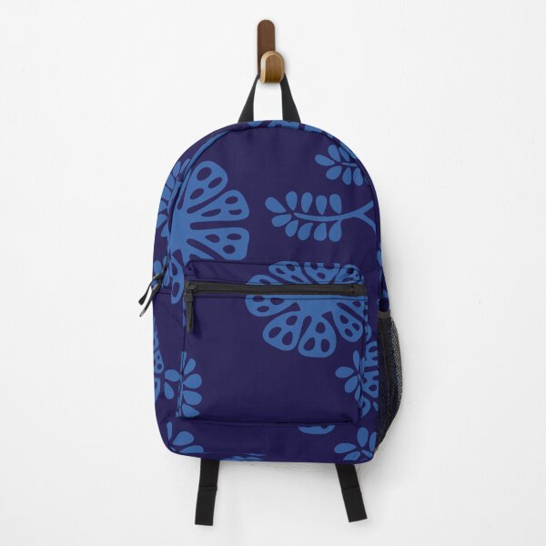 Item preview, Blue Batik Flower Print designed and sold by LZenDesigns.