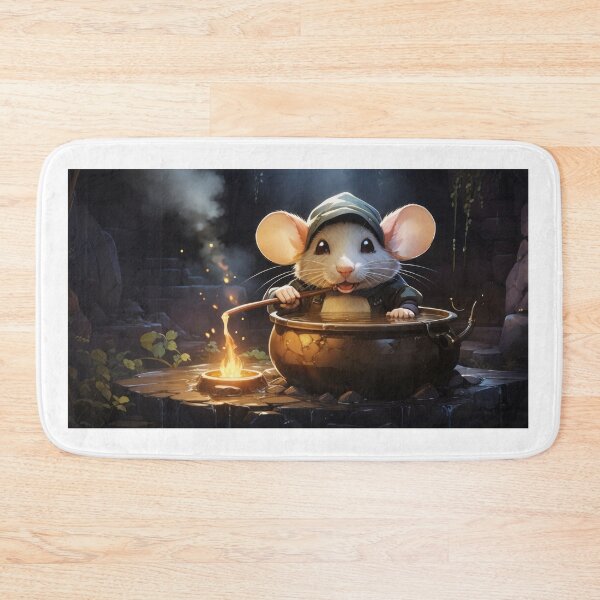 Item preview, Slag mouse, boiling broth in cauldron, underground, cellar, art designed and sold by Damian Sobczyk.
