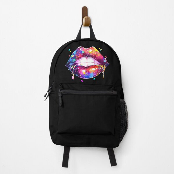 Item preview, Colorful magical lips - full mouth with teeth designed and sold by WallGemsArt.