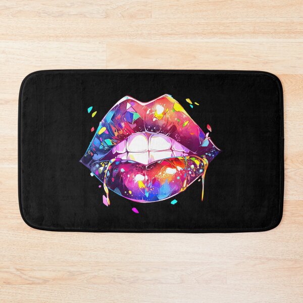 Item preview, Colorful magical lips - full mouth with teeth designed and sold by WallGemsArt.