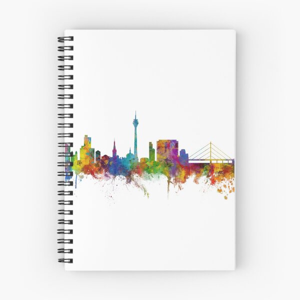Item preview, Düsseldorf Germany Skyline designed and sold by ArtPrints.