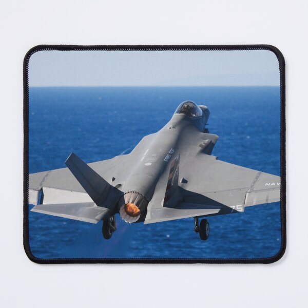 Item preview, STK109087M-An F-35C Lightning II taking off from USS Nimitz. designed and sold by StocktrekImages.