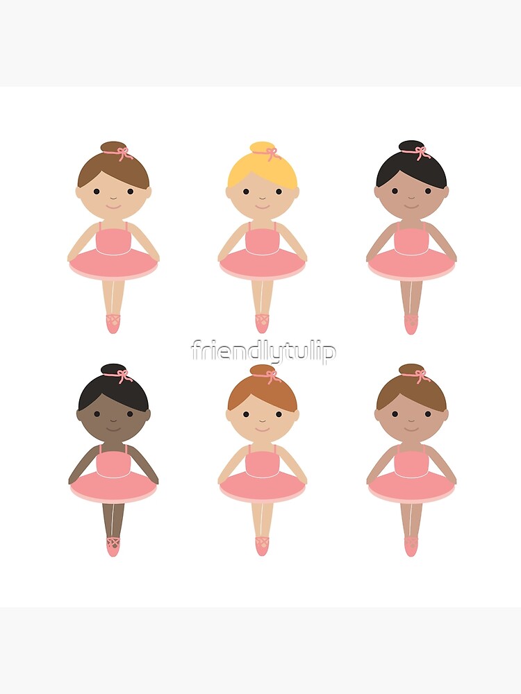 Cute Ballerinas Tote Bag By Friendlytulip Redbubble