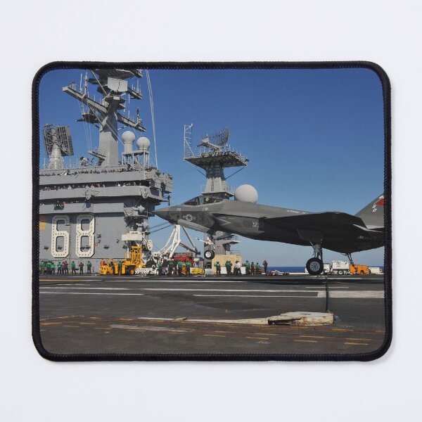 Item preview, STK109085M-An F-35C Lightning II makes an arrested landing. designed and sold by StocktrekImages.