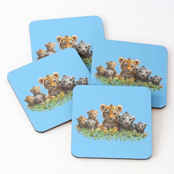 Item preview, Family of Tiger cubs designed and sold by treehouseclubs.