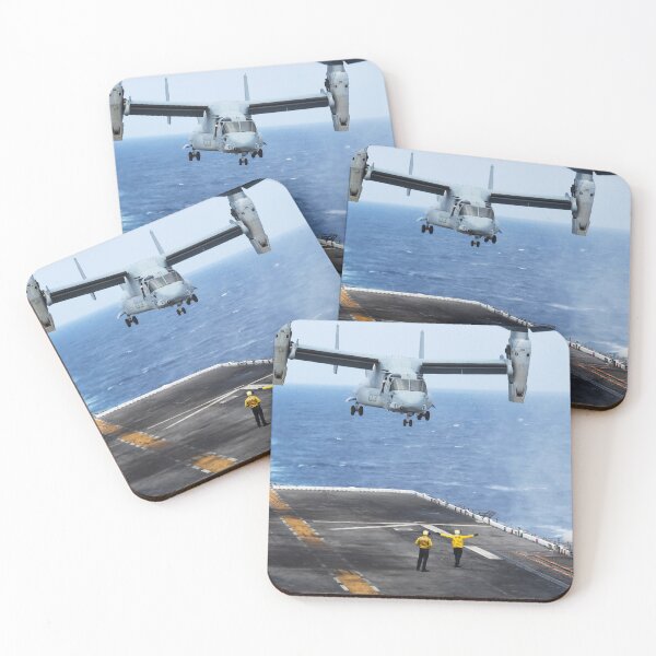 Item preview, STK109079M-A V-22A Osprey lands aboard the amphibious assault ship USS Peleliu. designed and sold by StocktrekImages.