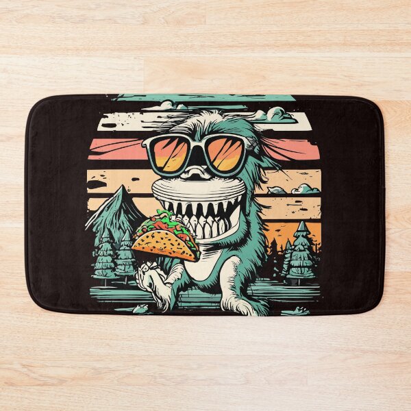 Item preview, Bigfoot Carrying Taco Funny Foodie Vintage Retro Sunset designed and sold by sadedream.