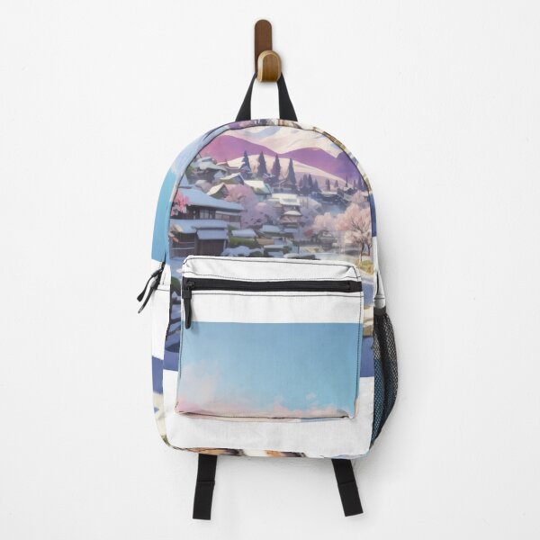 Item preview, The picture landscape, winter, low poly, isometric style, japan, art wallpaper designed and sold by Damian Sobczyk.