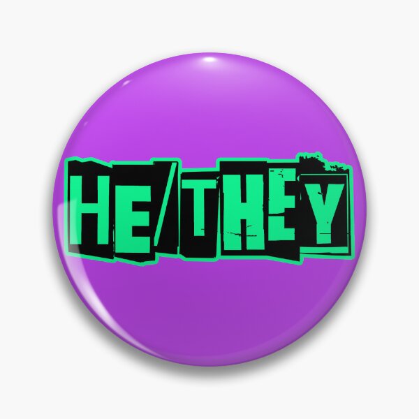 Item preview, Punk Pronouns: He/They (mint) designed and sold by roastbeefk.