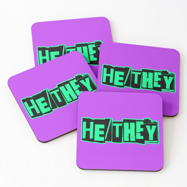 Item preview, Punk Pronouns: He/They (mint) designed and sold by roastbeefk.