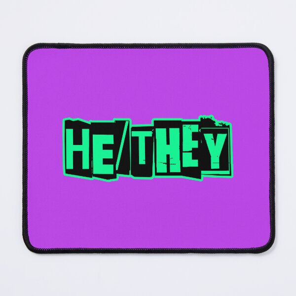 Item preview, Punk Pronouns: He/They (mint) designed and sold by roastbeefk.