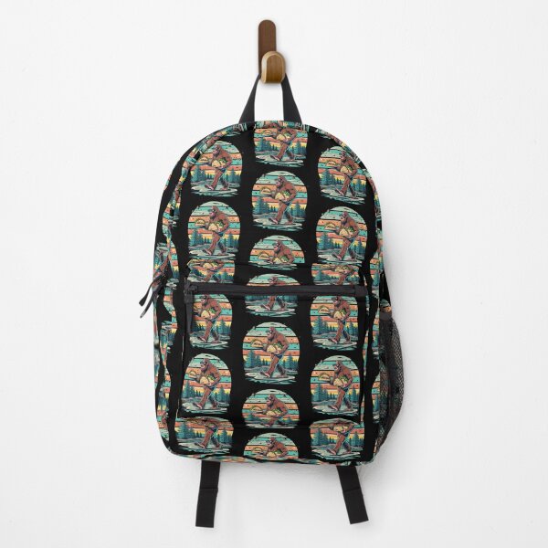 Item preview, Bigfoot Carrying Taco Funny Foodie Vintage Retro Sunset Mountains Forest designed and sold by sadedream.