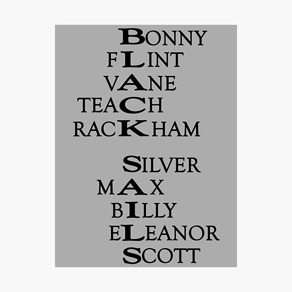 Item preview, Black Sails (Black Text) designed and sold by pooredith.