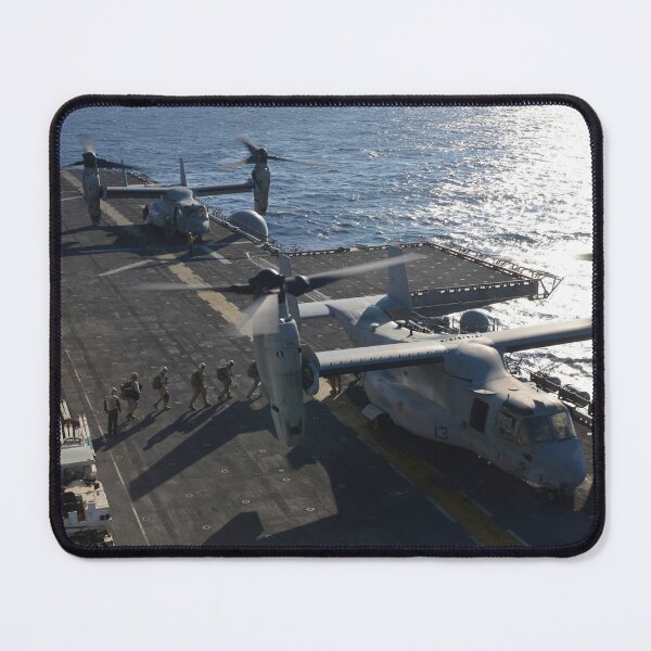 Item preview, STK109067M-Marines load onto a MV-22 Osprey aboard USS Bataan. designed and sold by StocktrekImages.