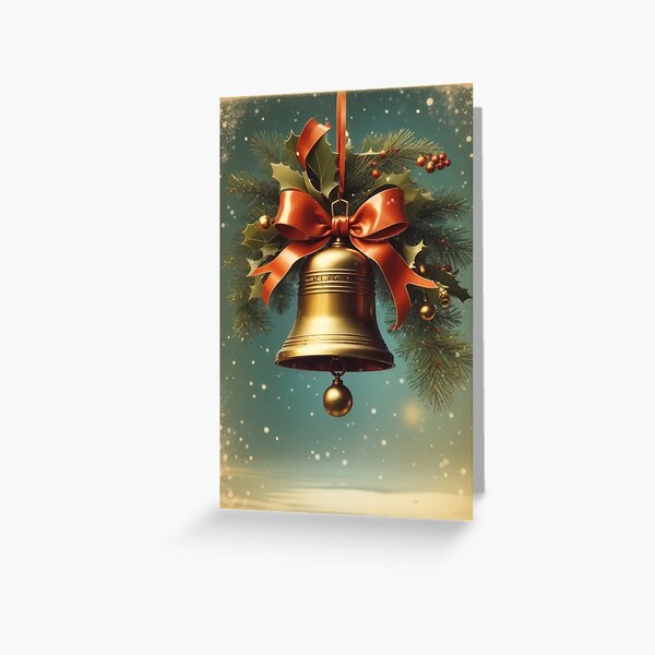 Item preview, Picture bell, vintage, retro, mistletoe, christmas, december designed and sold by Damian Sobczyk.