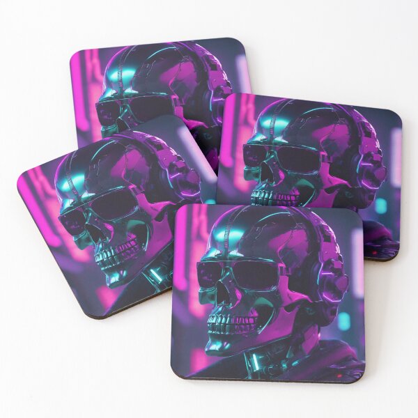 Item preview, Cyberpunk Styling Skeleton Skull designed and sold by SepiBear.
