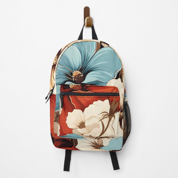 Item preview, Floral decor - Blue, white and red designed and sold by the99thstudio.