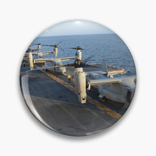 Item preview, STK109062M-MV-22B Ospreys prepare to launch aboard amphibious assault ship USS Iwo Jima. designed and sold by StocktrekImages.