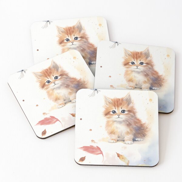 Item preview, Cat staring at butterfly designed and sold by cute-animals99.